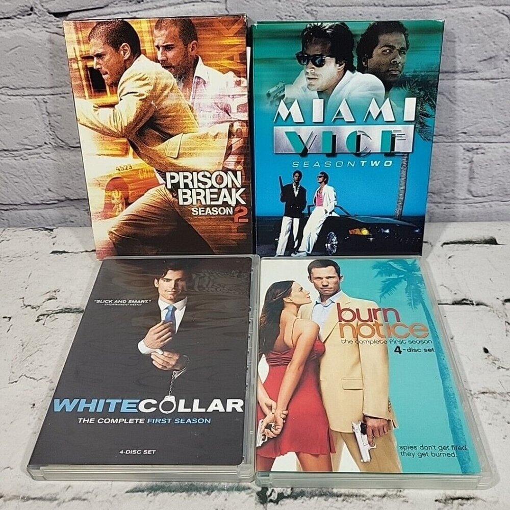 Miami Vice White Collar Burn Notice‎ Prison Break Television Seasons On DVD Lot